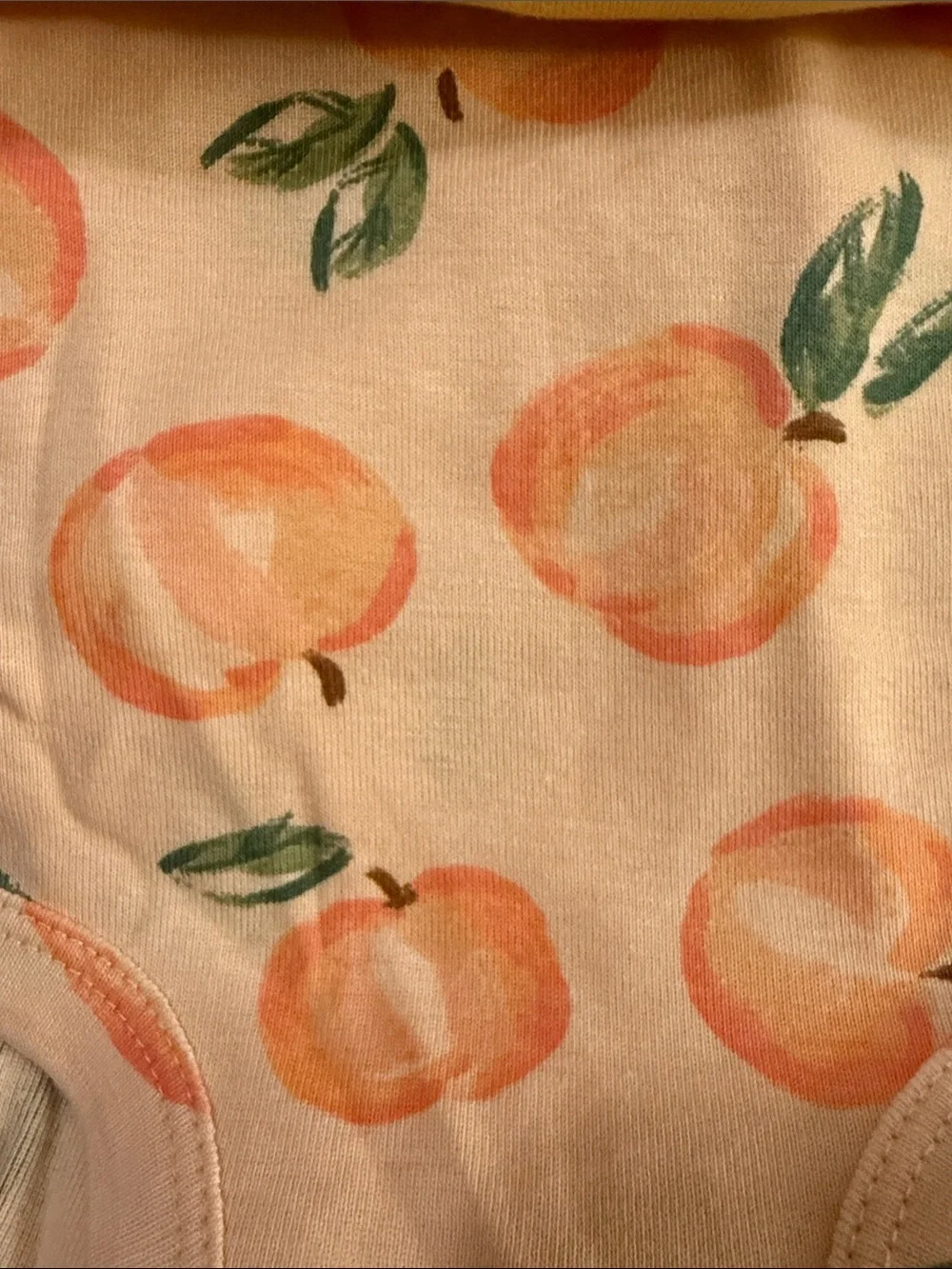 Carter's White Baby Onesie with Yellow Lemon Print